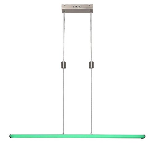 Lustra suspendata LED Temperius, crom satin, 24W, 1415lm, 3000K, RGB, WiFi, IP20, Rabalux, 72011