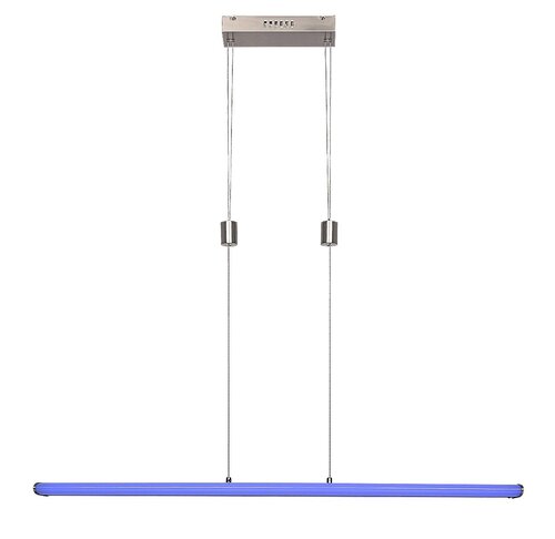 Lustra suspendata LED Temperius, crom satin, 24W, 1415lm, 3000K, RGB, WiFi, IP20, Rabalux, 72011