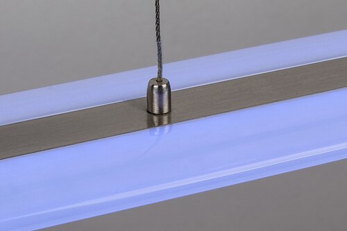 Lustra suspendata LED Temperius, crom satin, 24W, 1415lm, 3000K, RGB, WiFi, IP20, Rabalux, 72011