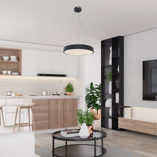 Lustra suspendata LED Tesia, negru, 36W, 2000lm, 3000K, IP20, Rabalux, 71039