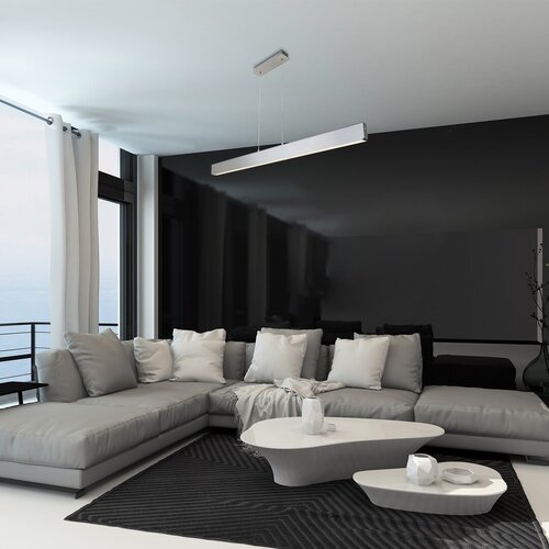 Lustra suspendata LED Tithania, aluminiu slefuit, 24W, 1920lm, 2700-6500K, IP20, Rabalux, 6670