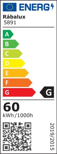 Lustra suspendata LED Tulio, alb, 60W, 3600lm, 3000K, IP20, Rabalux, 5891