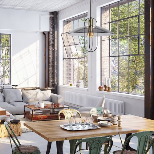 Lustra suspendata Vida, negru, 1xE27, IP20, Rabalux, 5000