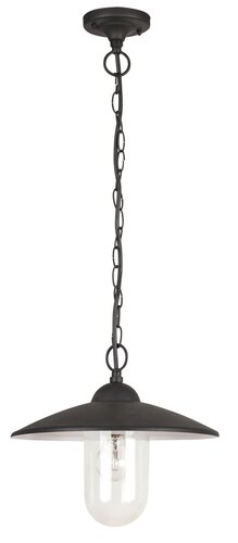 Lustra suspendata exterior Vigo, negru mat, 1 x E27, IP44, Rabalux, 8687