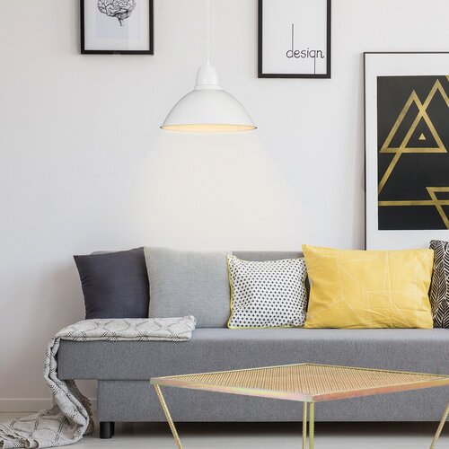 Lustra suspendata Wilbour, alb, 1xE27, IP20, Rabalux, 72014