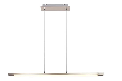 Lustra suspendata LED Yordana, crom satin, 27W, 1800lm, 3000K, IP20, Rabalux, 5280