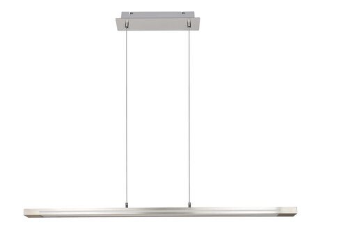 Lustra suspendata LED Yordana, crom satin, 27W, 1800lm, 3000K, IP20, Rabalux, 5280