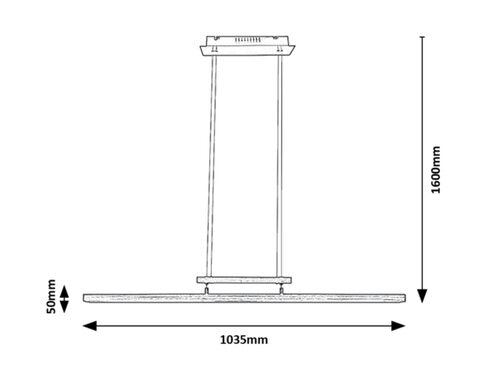 Lustra suspendata LED Yordana, crom satin, 27W, 1800lm, 3000K, IP20, Rabalux, 5280