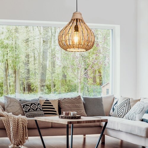 Lustra suspendata Zahara, natur, 1xE27, IP20, Rabalux, 7604