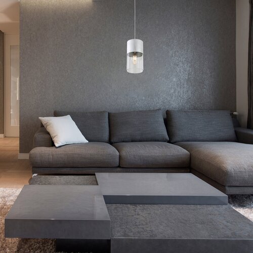 Lustra suspendata Zelkova, aluminiu slefuit, 1xE27, IP20, Rabalux, 3154