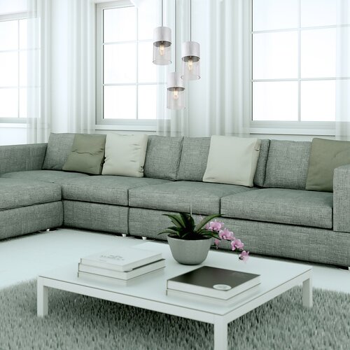 Lustra suspendata Zelkova, aluminiu slefuit, 3xE27, IP20, Rabalux, 3155