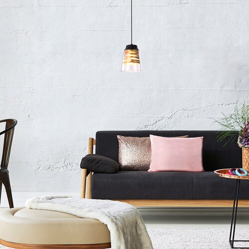 Lustra suspendata Zenaida, negru mat, 1xE27, IP20, Rabalux, 3543