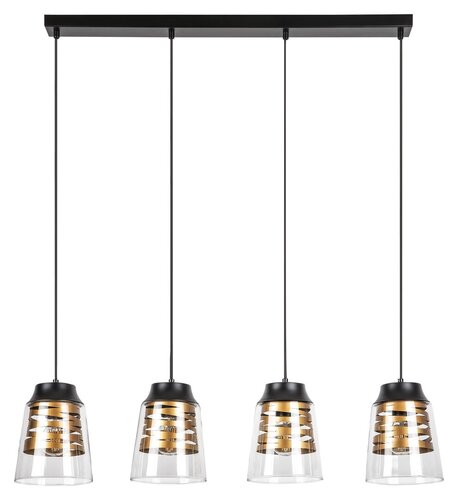 Lustra suspendata Zenaida, negru mat, 4xE27, IP20, Rabalux, 3544