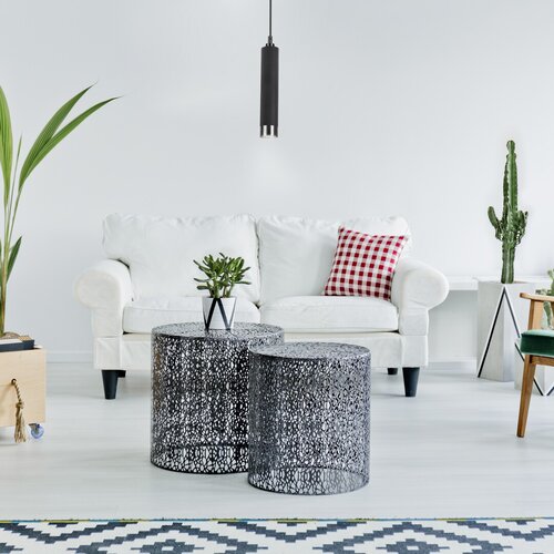 Lustra suspendata Zircon, negru mat, 1xGU10, IP20, Rabalux, 5076