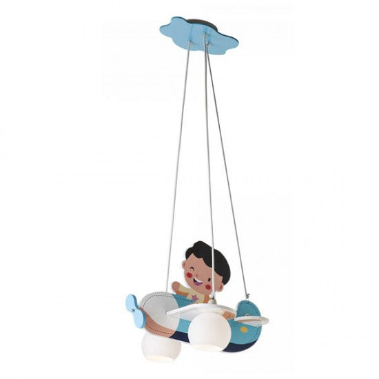 Lustra Happy Plane, mdf vopsit, 2XE14, Smarter 04-421