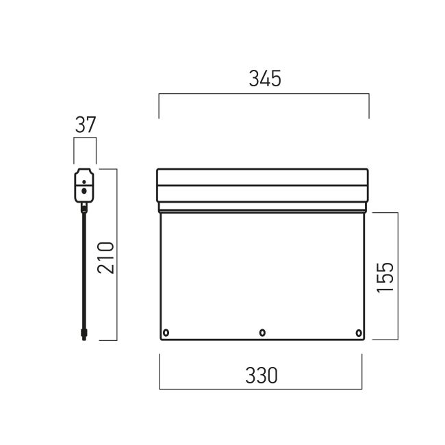 Corp de iluminat siguranta AW60LEDM/NM, 4W, Arelux