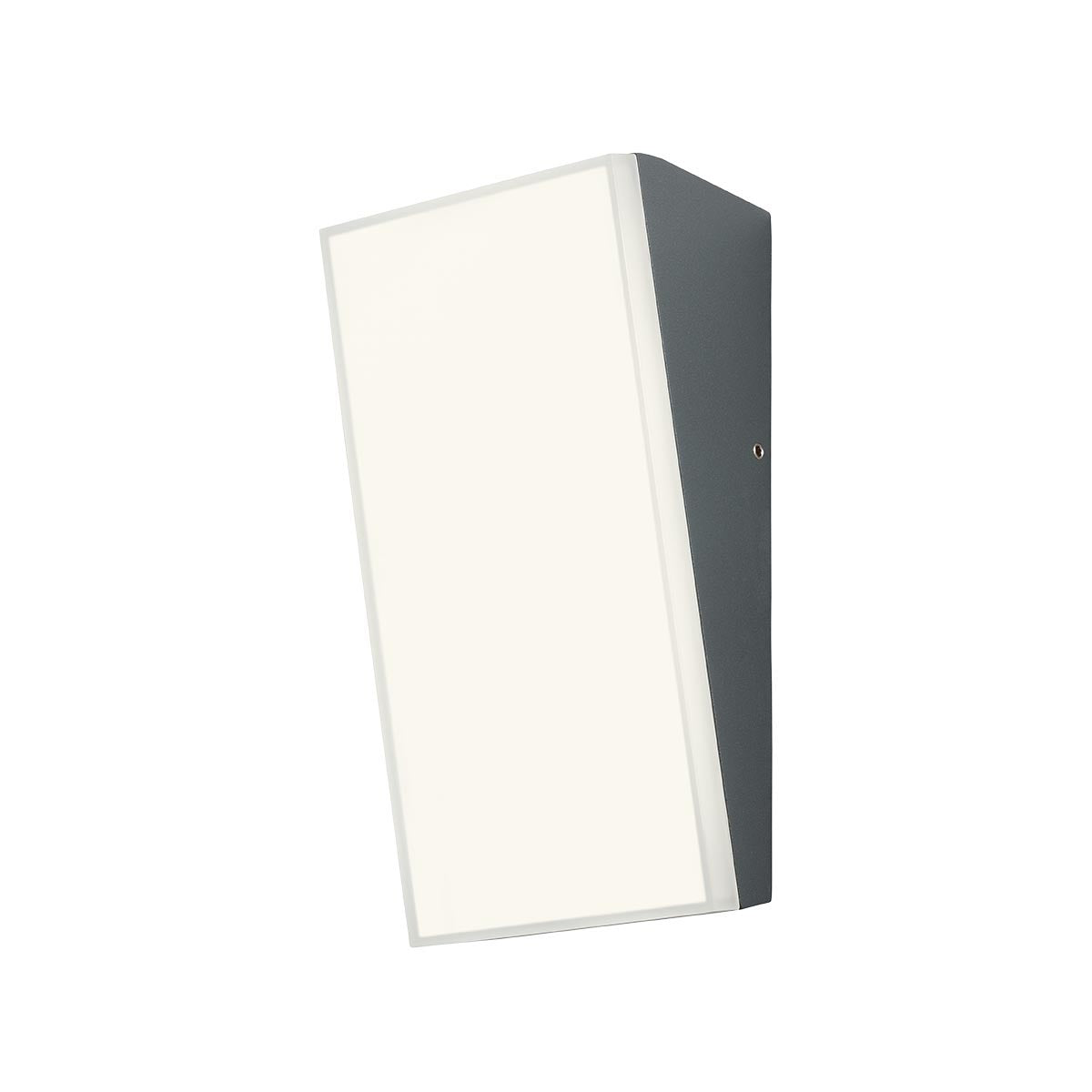 Aplica LED exterior Tokyo, gri inchis, 12W, 1416lm, 3000K, IP54, Redo, 90019