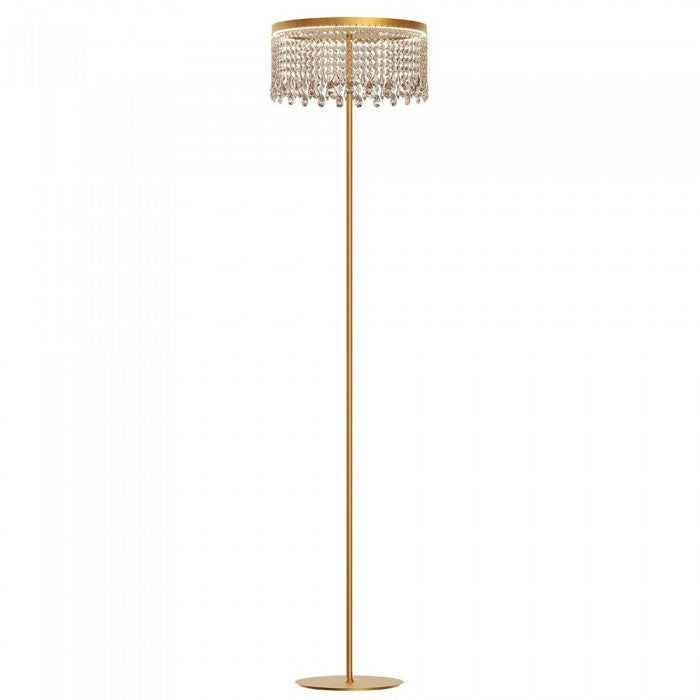 Lampadar Vanesia, aur periat, LED, 23W, 1680 lumeni, 3000K, H.170 cm, Incanti IVA F 11