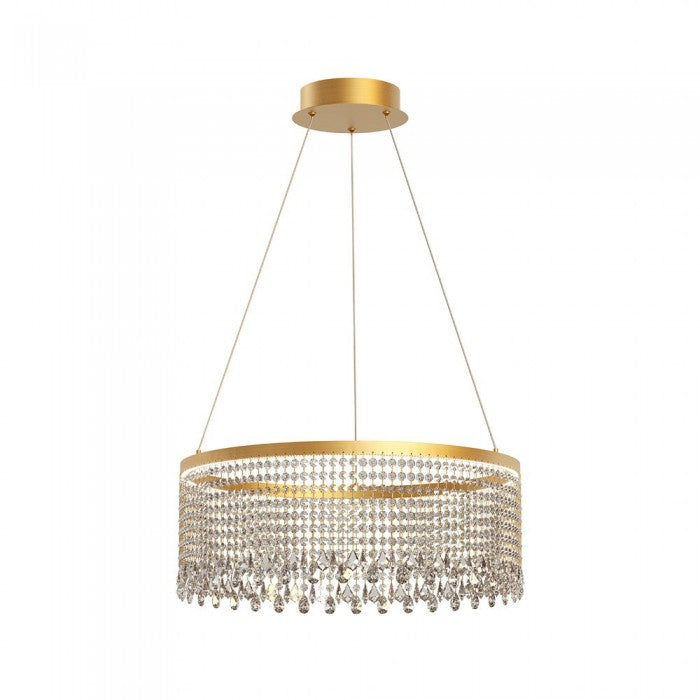 Lustra  Vanesia, aur periat, LED CCT, 40W, 3100 lumeni, 3000K/4000K/6000K, D.60 cm , Incanti IVA PR M 11