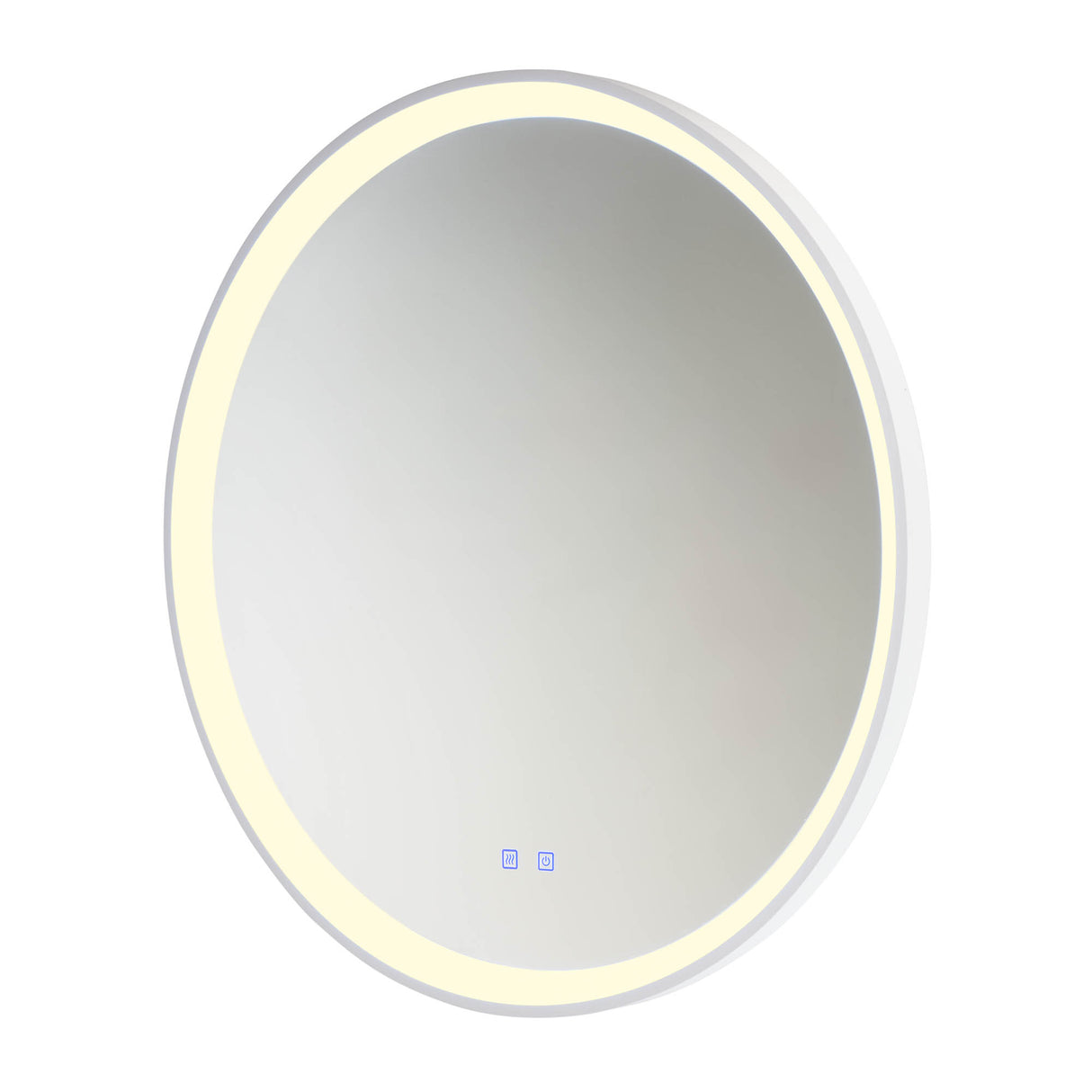 Oglinda LED Vanity, alb mat, 48W, 3752lm, 3000K/4000K/6000K, D.78cm, IP44, Redo, 01-3824