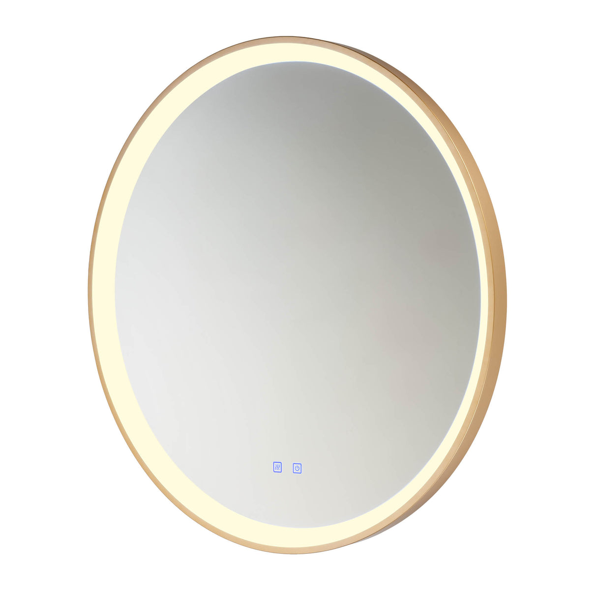 Oglinda LED Vanity, auriu mat, 48W, 3752lm, 3000K/4000K/6000K, D.78cm, IP44, Redo, 01-3825