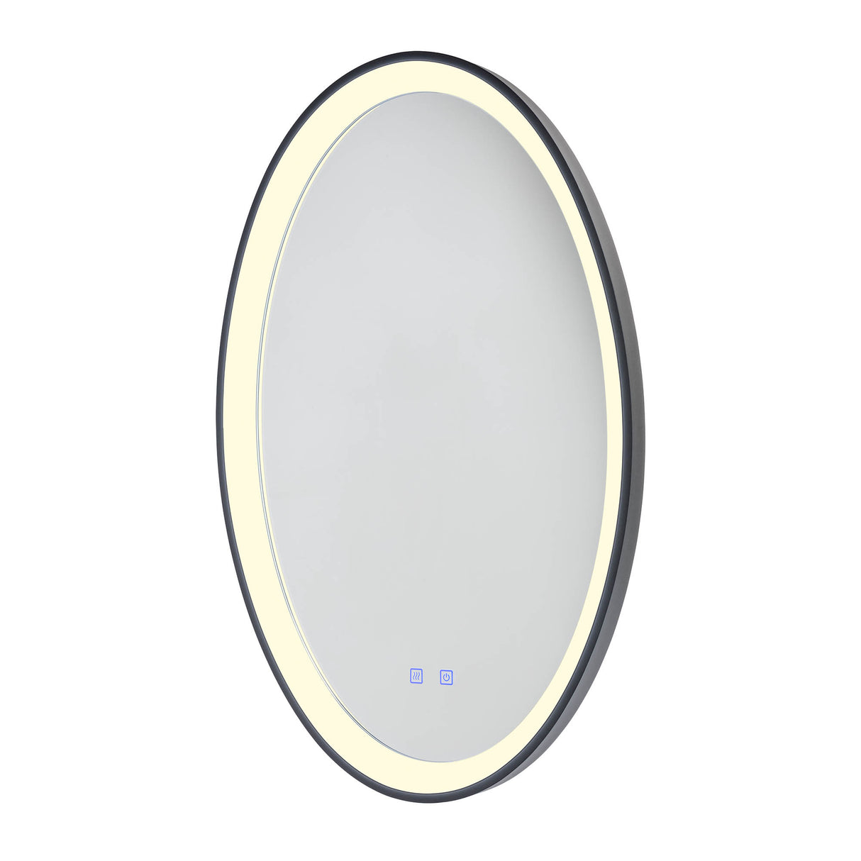 Oglinda LED Vanity, negru mat, 36W, 2972lm, 3000K/4000K/6000K, H.80cm, IP44, Redo, 01-3823