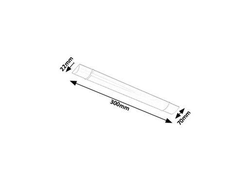 Aplica Batten Light, alb, 800lm, LED 10W, 4000K, Rabalux 1450