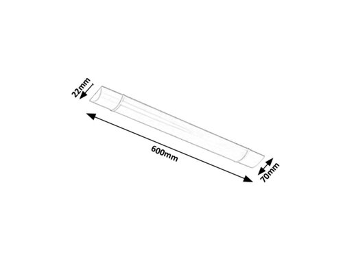 Aplica Batten Light, alb, 1600lm, LED 20W, 4000K, Rabalux 1451