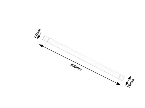Aplica Batten Light, alb, 2400lm, LED 30W, 4000K, Rabalux 1452
