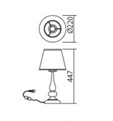 Veioza ELIZEE, 1xE14, INCANTI IEL T1 23 02