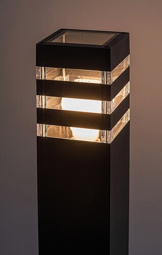 Stalp exterior Ankara, antracit, 1 x E27, H.74cm, IP44, Rabalux, 7380