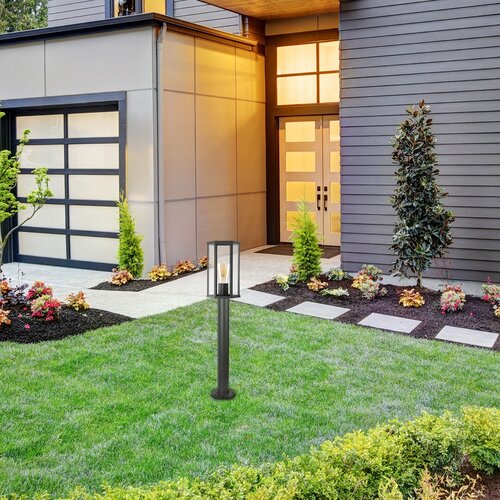 Stalp exterior Dubrovnik, negru mat, 1 x E27, H.65cm, IP44, Rabalux, 7240