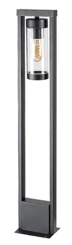 Stalp exterior Kolta, negru mat, 1 x E27, H.80cm, IP44, Rabalux, 7387