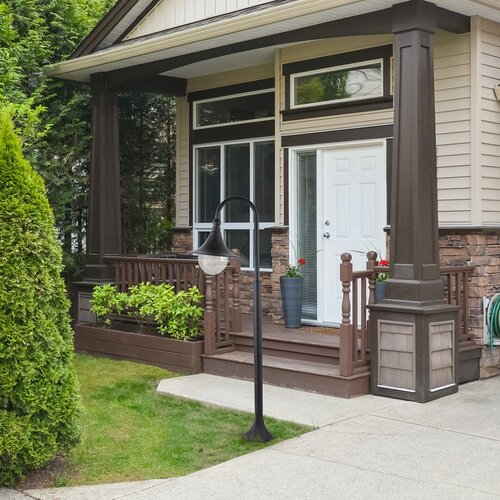 Stalp exterior Konstanz, negru, 1 x E27, H.120cm, IP44, Rabalux, 8247