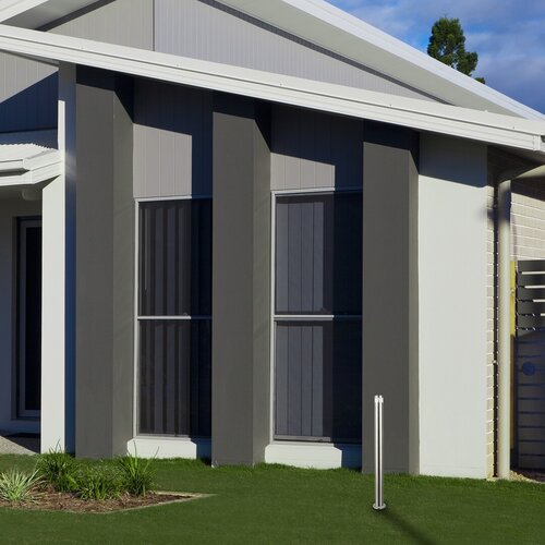 Stalp exterior LED Lisbon, otel inoxidabil, 7W, 560lm, 4000K, H.110cm, IP54, Rabalux, 7829