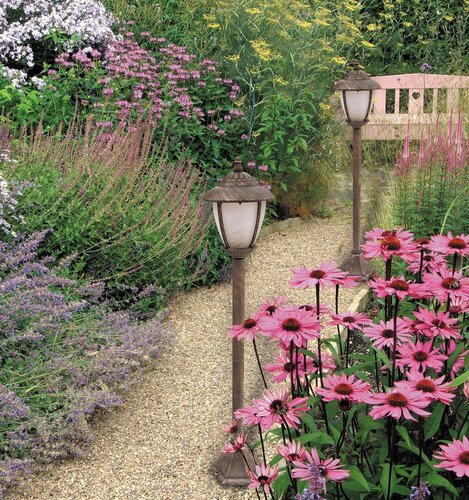 Stalp exterior Madrid, auriu antic, 1 x E27, H.105cm, IP43, Rabalux, 8480