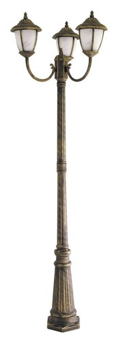 Stalp exterior Madrid, auriu antic, 3 x E27, H.210cm, IP43, Rabalux, 8379