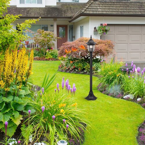 Stalp exterior Milano, negru, 1 x E27, H.102cm, IP43, Rabalux, 8345