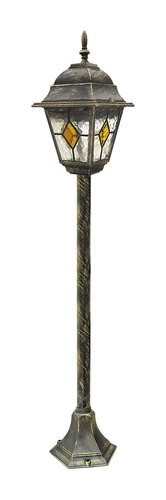 Stalp exterior Monaco, auriu antic, 1 x E27, H.106cm, IP43, Rabalux, 8185