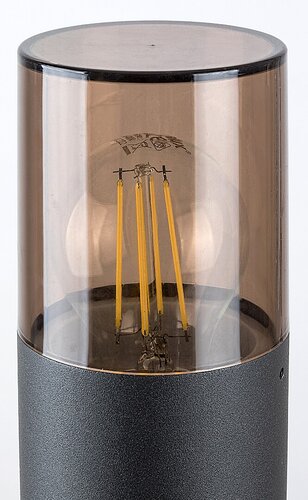 Stalp exterior Teplice, negru mat, 1 x E27, H.60cm, IP44, Rabalux, 7159