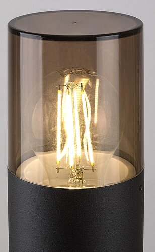 Stalp exterior Teplice, negru mat, 1 x E27, H.60cm, IP44, Rabalux, 7159