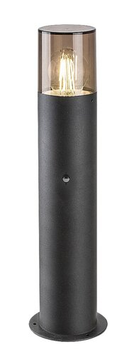Stalp exterior cu senzor Teplice, negru mat, 1 x E27, H.44cm, IP44, Rabalux, 77027