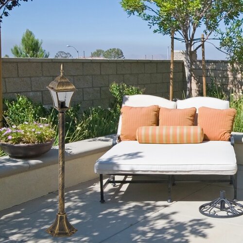 Stalp exterior Toscana, auriu antic, 1 x E27, H.106cm, IP43, Rabalux, 8395