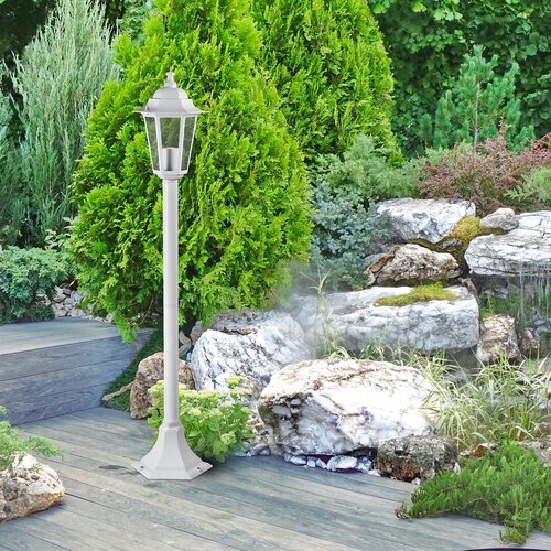 Stalp exterior Velence, alb, 1 x E27, H.105cm, IP43, Rabalux, 8209