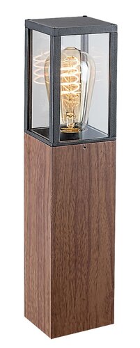 Stalp exterior Wales, stejar, 1 x E27, H.42cm, IP44, Rabalux, 7196