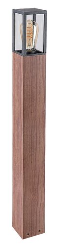 Stalp exterior Wales, stejar, 1 x E27, H.82cm, IP44, Rabalux, 7197