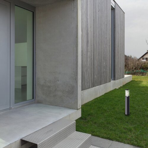 Stalp exterior Wellington, negru mat, 1 x E27, H.80cm, IP44, Rabalux, 7503