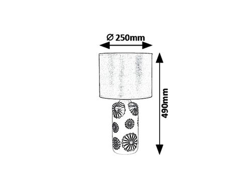 Veioza Ginger, auriu, E27 1x 60W, Rabalux 6030