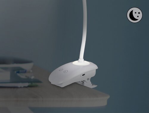 Veioza Harris, alb, 180lm, LED 4W, 4000K, Rabalux 6448