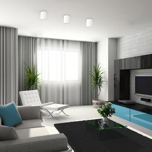 Plafoniera Kobald, alb mat, 1xGU10, IP20, Rabalux, 2048